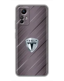 Чехол для Xiaomi Redmi Note 12s с картинкой «Металлическая текстура Tesla» Чехол для Xiaomi Redmi Note 12s с картинкой «Металлическая текстура Tesla»