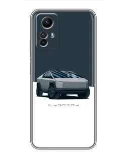 Чехол для Xiaomi Redmi Note 12s с картинкой «Серебристый Cybertruck Tesla» Чехол для Xiaomi Redmi Note 12s с картинкой «Серебристый Cybertruck Tesla»