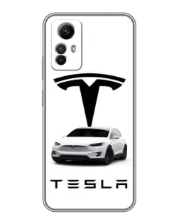 Чехол для Xiaomi Redmi Note 12s с картинкой «Tesla White Style» Чехол для Xiaomi Redmi Note 12s с картинкой «Tesla White Style»