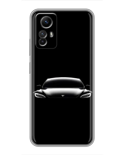 Чехол для Xiaomi Redmi Note 12s с картинкой «Фары Tesla Night»