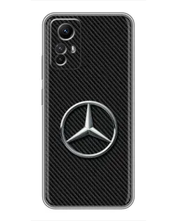 Чехол для Xiaomi Redmi Note 12s с картинкой «Карбоновый Mercedes стиль»