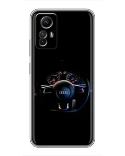 Чохол для Xiaomi Redmi Note 12s з картинкою «Салон Audi — кермо» Чохол для Xiaomi Redmi Note 12s з картинкою «Салон Audi — кермо»