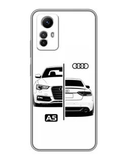 Чехол для Xiaomi Redmi Note 12s с картинкой «Audi — контрастный дизайн» Чехол для Xiaomi Redmi Note 12s с картинкой «Audi — контрастный дизайн»