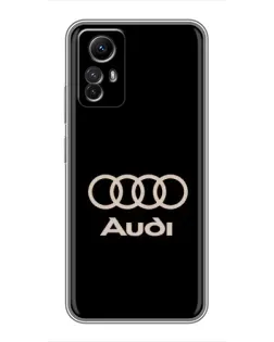 Чехол для Xiaomi Redmi Note 12s с картинкой «Audi — золотой логотип» Чехол для Xiaomi Redmi Note 12s с картинкой «Audi — золотой логотип»