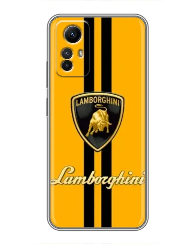 Чехол для Xiaomi Redmi Note 12s с картинкой «Lamborghini Stripe желтый»