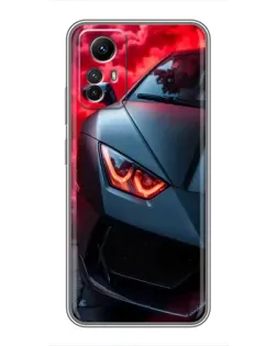 Чехол для Xiaomi Redmi Note 12s с картинкой «Lamborghini красное сияние» Чехол для Xiaomi Redmi Note 12s с картинкой «Lamborghini красное сияние»