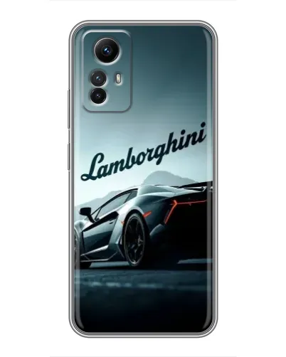 Чехол для Xiaomi Redmi Note 12s с картинкой «Классическая надпись Lamborghini»