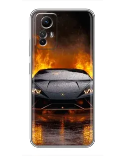 Чехол для Xiaomi Redmi Note 12s с картинкой «Lamborghini в огне» Чехол для Xiaomi Redmi Note 12s с картинкой «Lamborghini в огне»