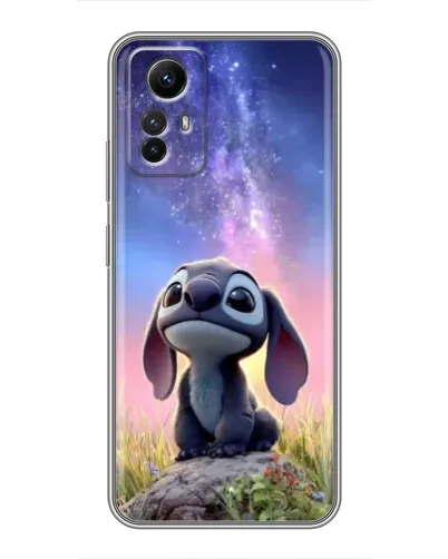 Чехол для Xiaomi Redmi Note 12s с картинкой «Стич на рассвете»