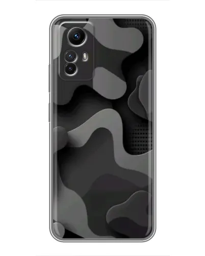 Чехол для Xiaomi Redmi Note 12s с картинкой «Темный абстрактный камуфляж»