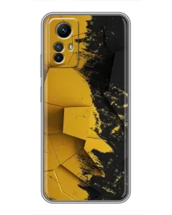 Чехол для Xiaomi Redmi Note 12s с картинкой «Золотые осколки геометрии»