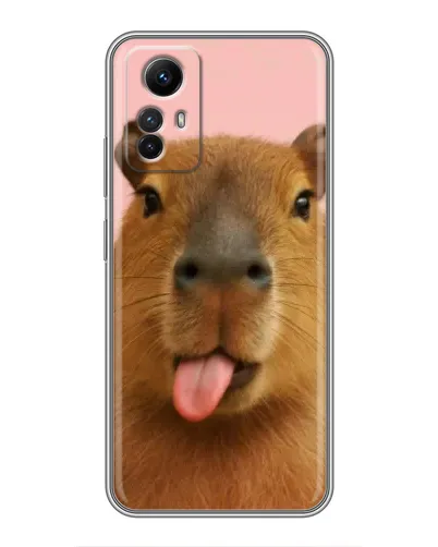 Чехол для Xiaomi Redmi Note 12s с картинкой «Капибара с языком» Чехол для Xiaomi Redmi Note 12s с картинкой «Капибара с языком»