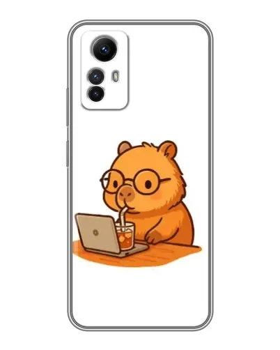 Чехол для Xiaomi Redmi Note 12s с картинкой «Капибара с ноутбуком» Чехол для Xiaomi Redmi Note 12s с картинкой «Капибара с ноутбуком»