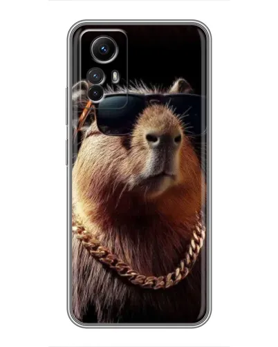 Чехол для Xiaomi Redmi Note 12s с картинкой «Капибара золотая цепь» Чехол для Xiaomi Redmi Note 12s с картинкой «Капибара золотая цепь»