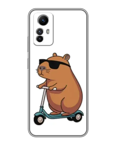 Чехол для Xiaomi Redmi Note 12s с картинкой «Капибара на самокате» Чехол для Xiaomi Redmi Note 12s с картинкой «Капибара на самокате»
