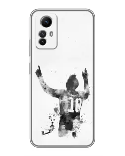 Чохол для Xiaomi Redmi Note 12s з картинкою «Чорно-білий силует Мессі» Чохол для Xiaomi Redmi Note 12s з картинкою «Чорно-білий силует Мессі»