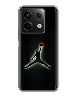 Чехол для Xiaomi Redmi Note 13 (5G) с картинкой «Jordan Gradient Logo»