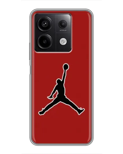 Чехол для Xiaomi Redmi Note 13 (5G) с картинкой «Jordan Red Back»