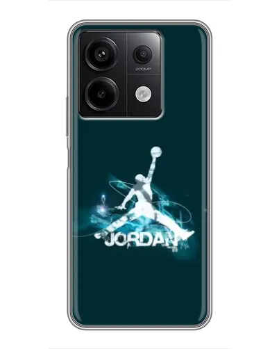 Чехол для Xiaomi Redmi Note 13 (5G) с картинкой «Jordan Blue Fire»