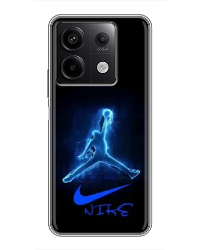 Чехол для Xiaomi Redmi Note 13 (5G) с картинкой «Jordan Neon Blue»