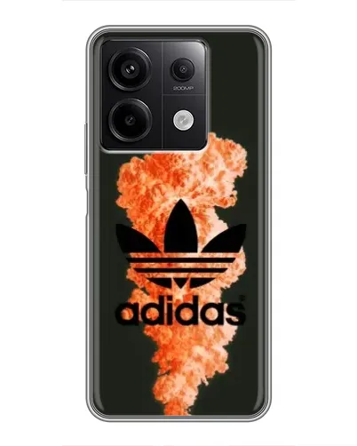 Чехол для Xiaomi Redmi Note 13 (5G) с картинкой «Оранжевый дым Adidas» Чехол для Xiaomi Redmi Note 13 (5G) с картинкой «Оранжевый дым Adidas»