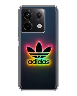 Чехол для Xiaomi Redmi Note 13 (5G) с картинкой «Неоновый Adidas»