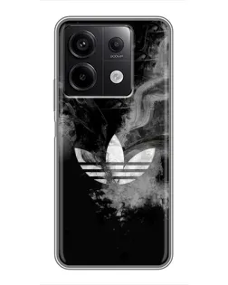 Чехол для Xiaomi Redmi Note 13 (5G) с картинкой «Абстрактный дым Adidas»