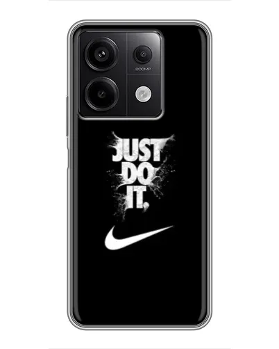 Чехол для Xiaomi Redmi Note 13 (5G) с картинкой «Текстовый принт Nike» Чехол для Xiaomi Redmi Note 13 (5G) с картинкой «Текстовый принт Nike»