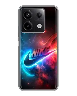 Чехол для Xiaomi Redmi Note 13 (5G) с картинкой «Огненный логотип Nike» Чехол для Xiaomi Redmi Note 13 (5G) с картинкой «Огненный логотип Nike»