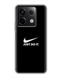Чехол для Xiaomi Redmi Note 13 (5G) с картинкой «Минимализм от Nike» Чехол для Xiaomi Redmi Note 13 (5G) с картинкой «Минимализм от Nike»