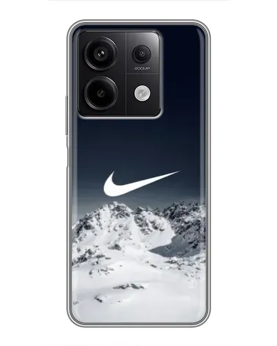 Чехол для Xiaomi Redmi Note 13 (5G) с картинкой «Nike — зимние горы» Чехол для Xiaomi Redmi Note 13 (5G) с картинкой «Nike — зимние горы»