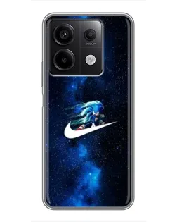 Чехол для Xiaomi Redmi Note 13 (5G) с картинкой «Звездный путь Nike» Чехол для Xiaomi Redmi Note 13 (5G) с картинкой «Звездный путь Nike»