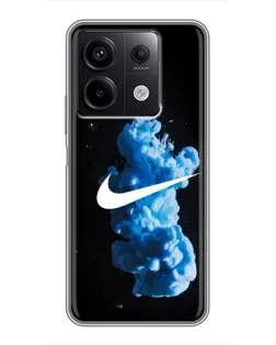 Чехол для Xiaomi Redmi Note 13 (5G) с картинкой «Nike и синий дым» Чехол для Xiaomi Redmi Note 13 (5G) с картинкой «Nike и синий дым»