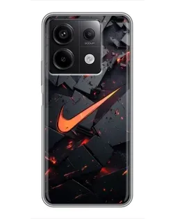 Чехол для Xiaomi Redmi Note 13 (5G) с картинкой «Nike — эффект разломов» Чехол для Xiaomi Redmi Note 13 (5G) с картинкой «Nike — эффект разломов»