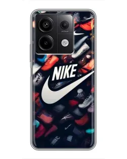 Чехол для Xiaomi Redmi Note 13 (5G) с картинкой «Коллекция кроссовок Nike» Чехол для Xiaomi Redmi Note 13 (5G) с картинкой «Коллекция кроссовок Nike»