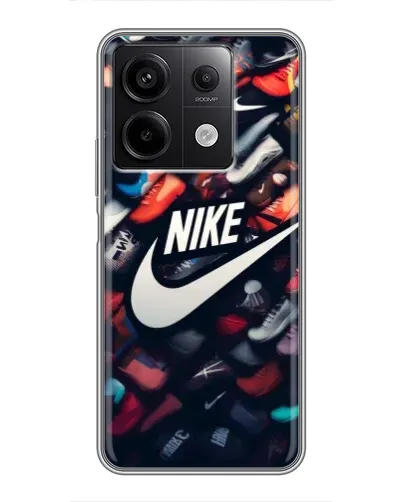 Чехол для Xiaomi Redmi Note 13 (5G) с картинкой «Коллекция кроссовок Nike» Чехол для Xiaomi Redmi Note 13 (5G) с картинкой «Коллекция кроссовок Nike»