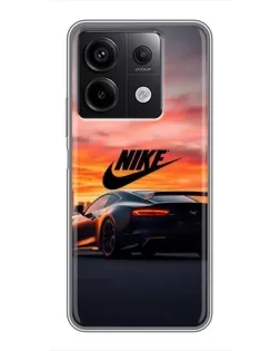 Чехол для Xiaomi Redmi Note 13 (5G) с картинкой «Nike и суперкар» Чехол для Xiaomi Redmi Note 13 (5G) с картинкой «Nike и суперкар»