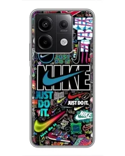 Чехол для Xiaomi Redmi Note 13 (5G) с картинкой «Яркий коллаж Nike» Чехол для Xiaomi Redmi Note 13 (5G) с картинкой «Яркий коллаж Nike»