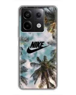 Чехол для Xiaomi Redmi Note 13 (5G) с картинкой «Тропический принт Nike» Чехол для Xiaomi Redmi Note 13 (5G) с картинкой «Тропический принт Nike»