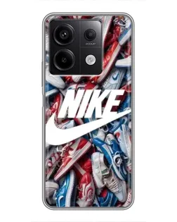 Чехол для Xiaomi Redmi Note 13 (5G) с картинкой «Коллаж кроссовок Найк» Чехол для Xiaomi Redmi Note 13 (5G) с картинкой «Коллаж кроссовок Найк»