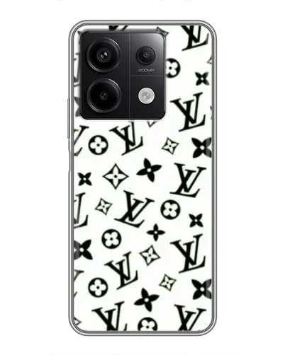 Чехол для Xiaomi Redmi Note 13 (5G) с картинкой «Монохромный хаос LV» Чехол для Xiaomi Redmi Note 13 (5G) с картинкой «Монохромный хаос LV»