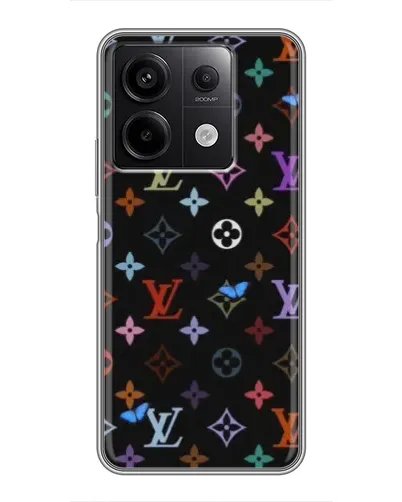 Чехол для Xiaomi Redmi Note 13 (5G) с картинкой «Цветная монограмма LV» Чехол для Xiaomi Redmi Note 13 (5G) с картинкой «Цветная монограмма LV»