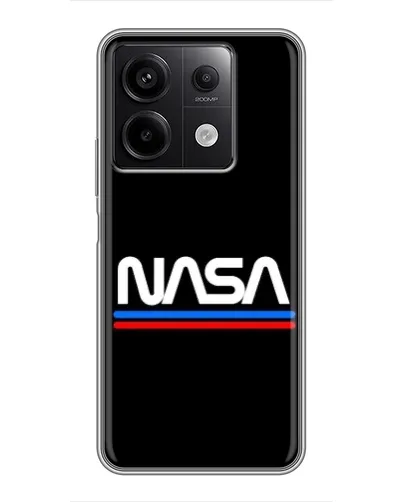 Чехол для Xiaomi Redmi Note 13 (5G) с картинкой «NASA — классика Red Blue» Чехол для Xiaomi Redmi Note 13 (5G) с картинкой «NASA — классика Red Blue»