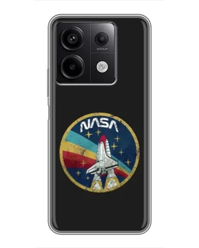 Чехол для Xiaomi Redmi Note 13 (5G) с картинкой «NASA — эмблема миссии» Чехол для Xiaomi Redmi Note 13 (5G) с картинкой «NASA — эмблема миссии»