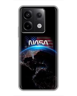 Чехол для Xiaomi Redmi Note 13 (5G) с картинкой «Земля из космоса NASA» Чехол для Xiaomi Redmi Note 13 (5G) с картинкой «Земля из космоса NASA»