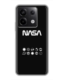Чехол для Xiaomi Redmi Note 13 (5G) с картинкой «NASA — технический принт» Чехол для Xiaomi Redmi Note 13 (5G) с картинкой «NASA — технический принт»