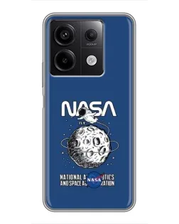 Чехол для Xiaomi Redmi Note 13 (5G) с картинкой «NASA — лунная миссия» Чехол для Xiaomi Redmi Note 13 (5G) с картинкой «NASA — лунная миссия»