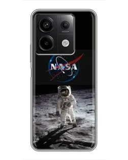 Чехол для Xiaomi Redmi Note 13 (5G) с картинкой «Астронавт на Луне» Чехол для Xiaomi Redmi Note 13 (5G) с картинкой «Астронавт на Луне»