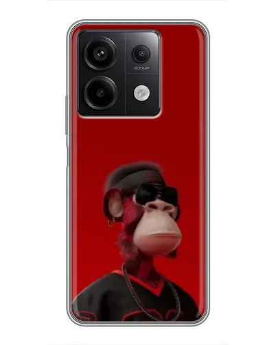 Чехол для Xiaomi Redmi Note 13 (5G) с картинкой «Bored Ape в красном» Чехол для Xiaomi Redmi Note 13 (5G) с картинкой «Bored Ape в красном»