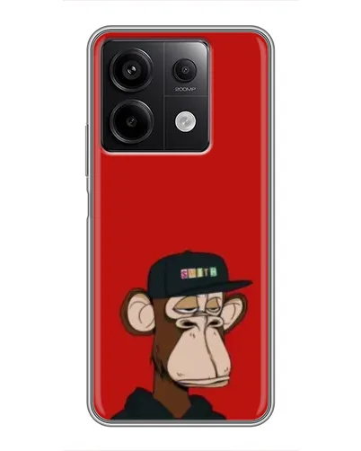 Чехол для Xiaomi Redmi Note 13 (5G) с картинкой «Bored Ape — красный фон» Чехол для Xiaomi Redmi Note 13 (5G) с картинкой «Bored Ape — красный фон»